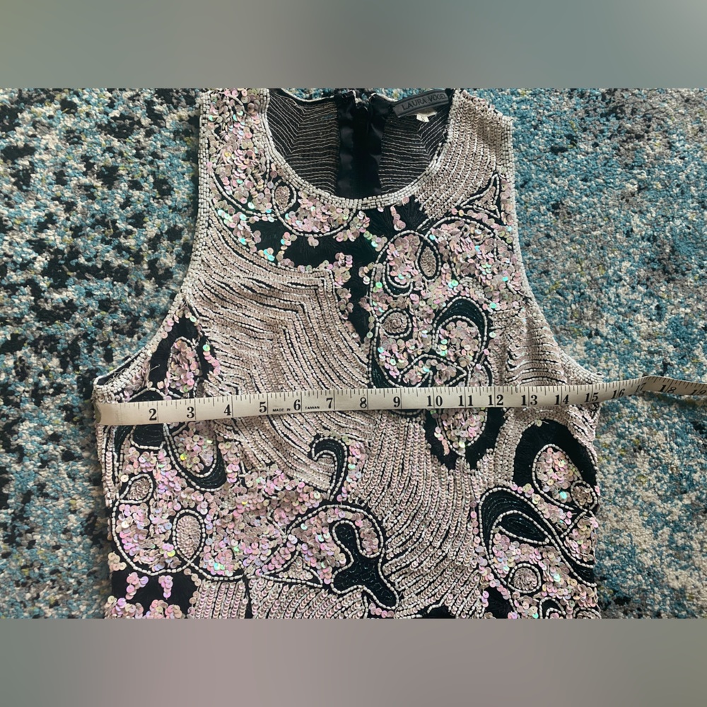 Hand-Beaded Silk Tank Top - Picture 4 of 6